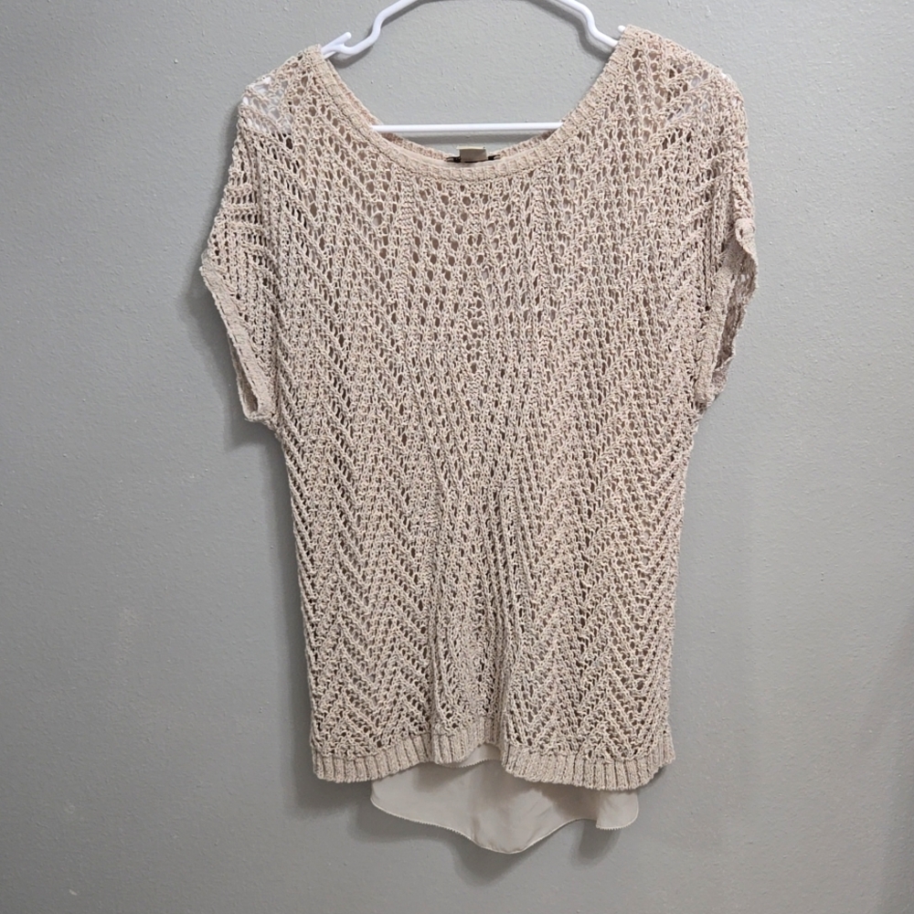 Lucky Brand Crochet Blouse